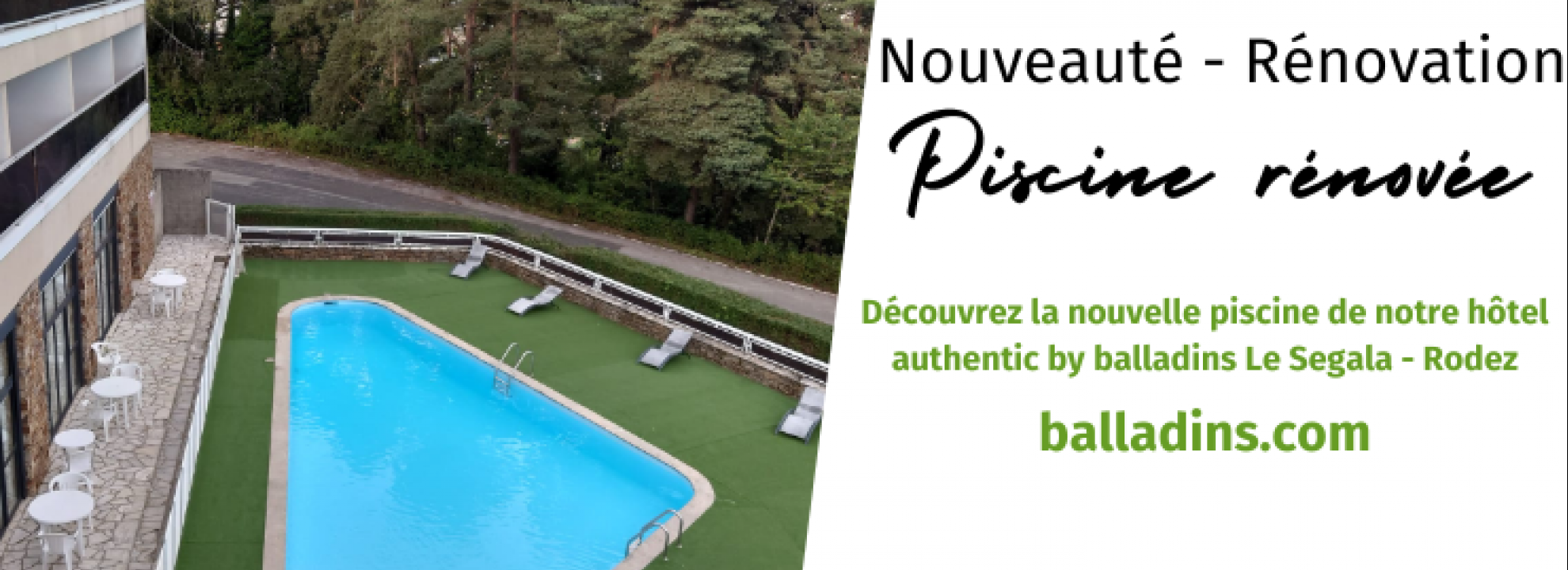 Piscine rénovée - authentic by balladins Rodez / Le Segala