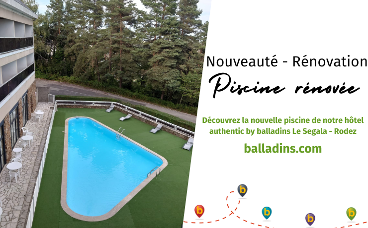 Piscine rénovée - authentic by balladins Rodez / Le Segala