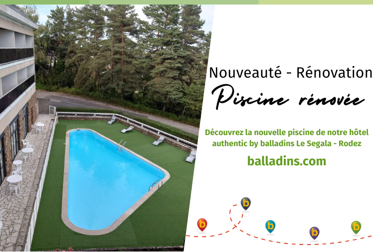 Piscine rénovée - authentic by balladins Rodez / Le Segala